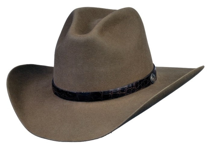 134 Back Country Pecan color hat with brown hatband